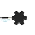 thumbnail image 3 of 1 to 5 Audio Splitter 3.5mm Audio Router Separator Device Adapter Patch Cable Splitter,2 x 1 to 5 Audio Splitter,Black, 3 of 6