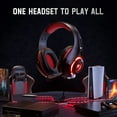 thumbnail image 6 of BlueFire Gaming Headsets for PS5 PS4 Xbox One, Gaming Headphones with Noise Canceling Microphone Surround Sound & LED RGB Light for  PC Laptop Headband Headphones Red, 6 of 11