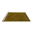 thumbnail image 2 of Ahgly Company Machine Washable Indoor Rectangle Oriental Yellow Industrial Area Rugs, 6' x 9', 2 of 4
