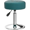 thumbnail image 6 of Adjustable Swivel Vanity Chair - Teal Velvet Stool for Makeup Room, Bathroom & Living Room, 6 of 16