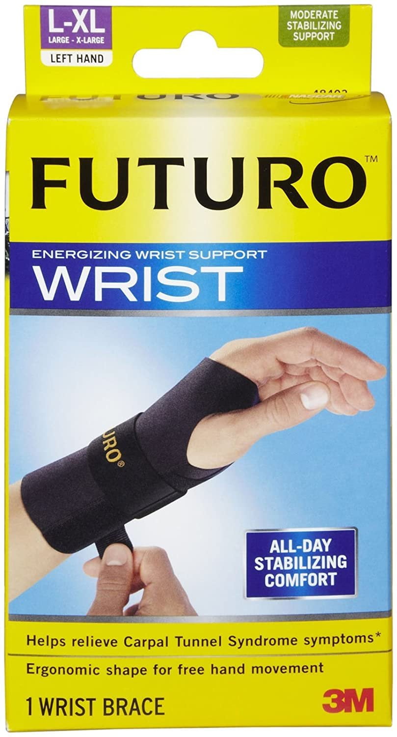 Futuro Energizing Wrist Support, Left Hand, Large/ExtraLarge