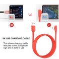 thumbnail image 2 of 5A Charging Cable Mobile Phone USB Elbow Data Transmission Cable Phone Elbow Charging Cord 1.5m Type-c, 2 of 9