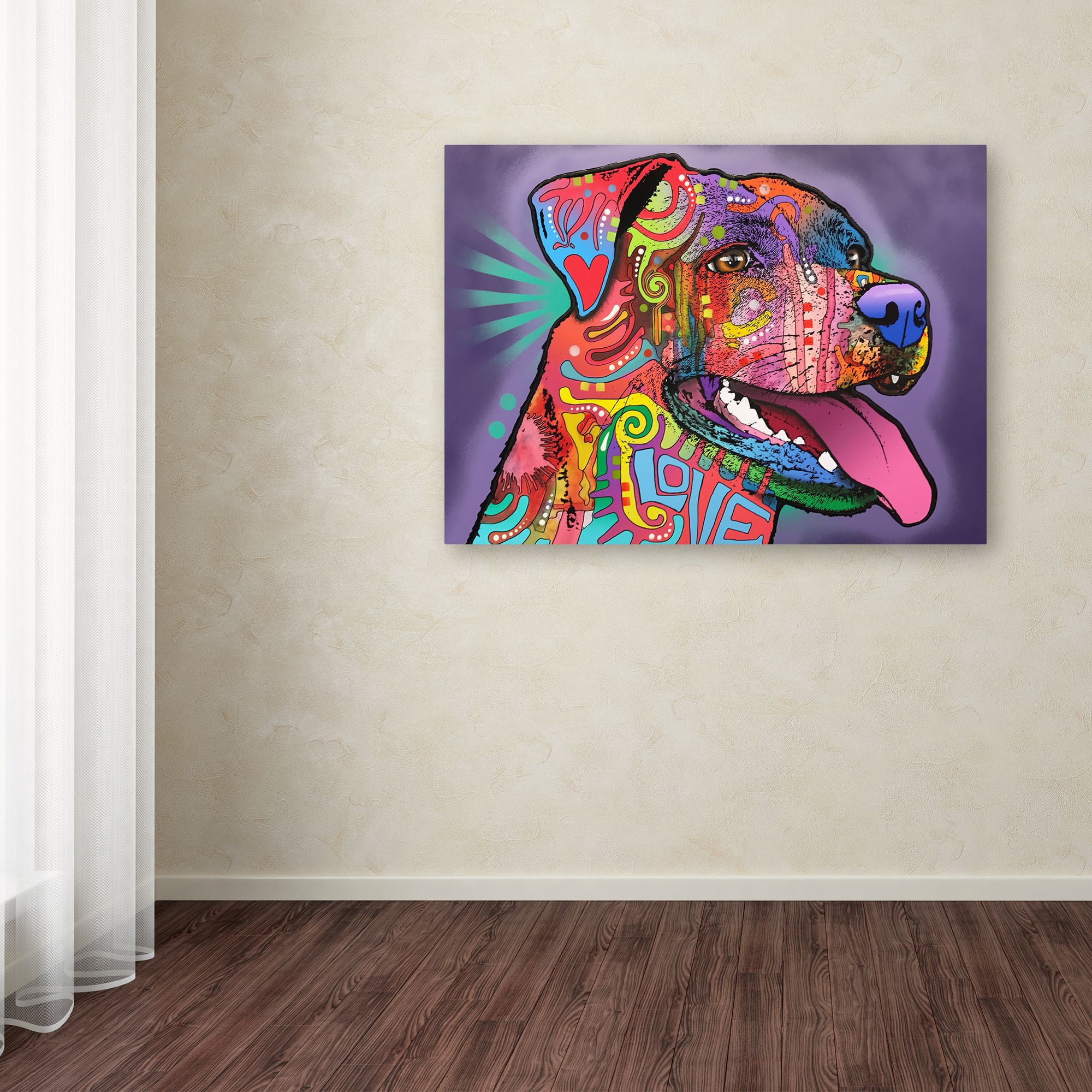 Trademark Fine Art 'Happy Lab' Canvas Art by Dean Russo