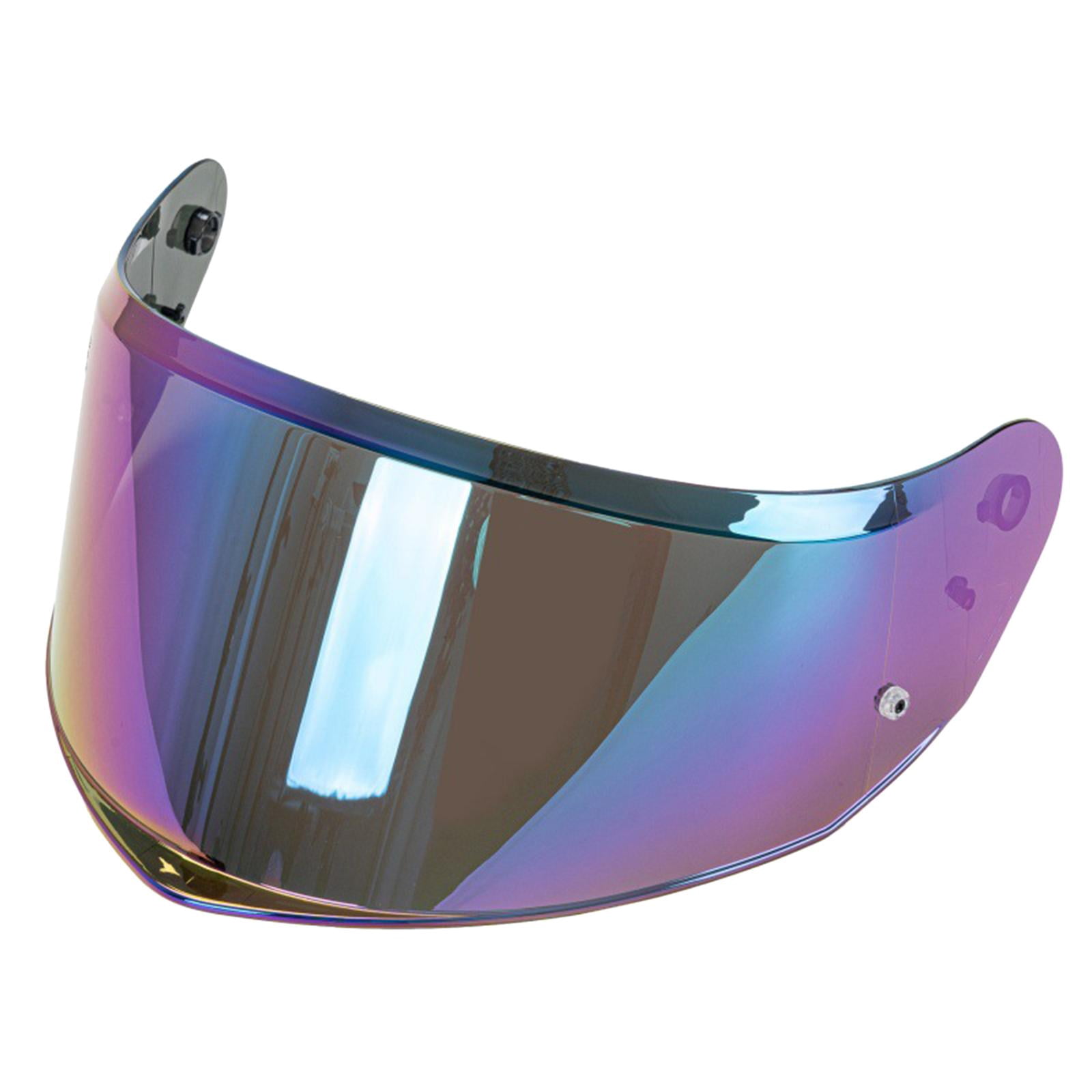 funtasica Full Face Helmet Visor Helmet Anti Scratch PC Easy Installation Replace Part Wind for Ff808 Colorful