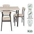 thumbnail image 2 of Juego De Comedor 4 Sillas Mesa Estructura Metalica y Tablero MDF Kingshouse negro, 2 of 7