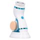 thumbnail image 2 of Cepillo de limpieza facial Masaje por vibración Promueve la circulación Cepillo eléctrico para lavado de cara con 3 cabezales azul, 2 of 9
