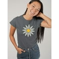 thumbnail image 2 of Smartprints Cute Daisy Flower Art T-Shirt Women -Image by Shutterstock, Female Small, 2 of 4