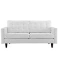 thumbnail image 2 of Modway Empress Bonded Leather Loveseat in White, 2 of 4