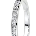 thumbnail image 3 of Dash Jewel Stunning 2.6 Ct Round Cut Multi Diamond Engagement Ring - Women's Lab-Created Simulated Diamond - 14K White Gold Plated - Ideal for Engagement- Anniversaries- and Graduation Gifts for Her, 3 of 3