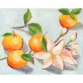 thumbnail image 2 of Wang, Melissa 18x15 Gold Ornate Wood Framed with Double Matting Museum Art Print Titled - Tangerine Blossoms I, 2 of 4