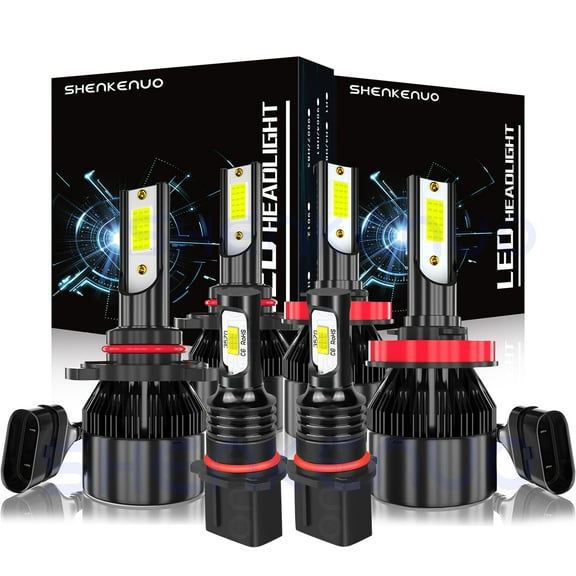 For 2015-2020 Chevrolet Suburban LED Headlight Bulbs 9005 H11 High/Low Beam PSX26W Fog Light 6000k 6pcs