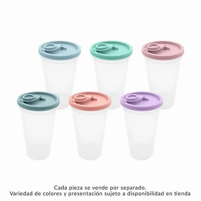 Vaso con Tapa Prichos Boris Sport Varios Modelos 1 pieza