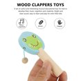 thumbnail image 3 of KAKOWELY 5pcs Durable Wooden Toy Puzzle Musical Rattle Instrument for Kids Playing,4.13"X1.97"X0.59", 3 of 5