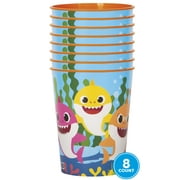 Baby Shark Plastic 16oz Cups, 8ct