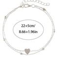 thumbnail image 4 of gifts for women-Stainless Steel Hypoallergenic Adjustable Ankle Bracelet for Women Silver Tone 8 to 10.5 Inch, 4 of 4