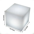 thumbnail image 3 of Efavormart 15.5" Cordless LED Rechargeable Light Cube Illuminated Furniture Stool - Color Changing, Waterproof with Accessory Bag, 3 of 11