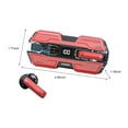 thumbnail image 2 of Latrodar Mechanical Wind Wireless Bluetooth Headset HD Call Gaming Low Latency Bluetooth Headset Long-Lasting Red 5.4x3.6 Inch Home Gadgets, 2 of 4