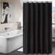 thumbnail image 5 of Cateissary Cortina de ducha, cortina de baño de Color sólido, cortina de agua, Spa, Spa, baño, cortinas de baño a prueba de moho Juegos de accesorios de baño Negro 180x180cm Cateissary JJ24956-10B, 5 of 6