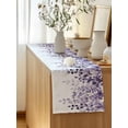thumbnail image 5 of Table Runner 72 Inches Long for Kitchen Dining, Purple Dresser Scarf Farmhouse, Dining Table Decorations for Wedding/Parties, Eucalyptus Leaves 18 x 72 In, 5 of 8