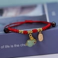 thumbnail image 3 of sunsanly Women Bracelet Handmade Adjustable Rope Fine Workmanship Good Prospect Mascot Charm Blessing Sign Multi-style Zodiac Lucky Rabbit Braided Strand Bracelet Jewelry Accessories, 3 of 7