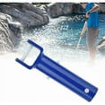thumbnail image 5 of 2Pcs Blue Pool Handle V Shape Clip Brush Head Replacement Handle For Swimming Pool Accessories, 5 of 5