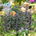 thumbnail image 6 of Sungmor Vintage Cast Iron Garden Stakes - 3PCS Ornate Metal Plant Stakes for Yard Art, Patio,Lawn Ornamentation,5.3inch Tall Antique Black Finish,Exquisite Garden Decor, 6 of 6