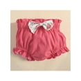 thumbnail image 4 of Baby Girl Romper Set Floral Print Round Neck Short Sleeve Jumpsuit + Bow Shorts, 4 of 9