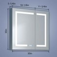 thumbnail image 5 of Heated Medicine Cabinet 30" W x 30" H LED Defogger Surface or Recessed | Boost-M1, 5 of 19