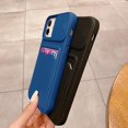 thumbnail image 4 of Wallet Phone Case Compatible with iPhone 11 Pro Max, Handmade Purse Protective Business Style Hard Case Cover with Slide Camera Lens Protector (Blue, iPhone 11 Pro Max), 4 of 14