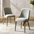 thumbnail image 2 of Dining Chairs Set of 2 Velvet Upholstered Side Chairs Solid Wood Legs Home Kitchen Grey, 2 of 7