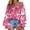 Hot Pink, variant on Women's Off The Shoulder Blouse Ruffle Long Sleeve Summer Tops Casual Smocked Loose Fit Beach Shirt Elegant Boho Style Solid Color Blouse
