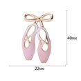 thumbnail image 6 of Mightlink Women Brooch Elegant Ballet Shoe Shape Clothing Brooch Jewelry Accessories for Hat Scarf Dress Coat Decor, 6 of 7