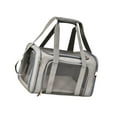 thumbnail image 2 of Elegante bolsa de viaje para mascotas pequeñas: diseño práctico para llevarla de viaje Gris, 2 of 9
