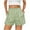Green, variant on Letdown Women's Striped Boxer Shorts Summer Spring Y2K Lounge Sleep Casual Beach Pj Bottoms Pockets Ruffle Waist Shorts