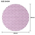 thumbnail image 6 of Pink Butterfly Pattern Round Tablecloth 60"x60",Wrinkle Wipeable Table Cloth for Kitchen Dining Room Picnic Patio Party, 6 of 6