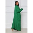 thumbnail image 2 of Pull-over à Manches Longues pour Femmes Cardigan Solide en Maille Décontractée Automne Hiver, 2 of 5