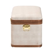 Baxton Studio Brenner Transitional Storage Trunk, Brown