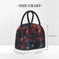 thumbnail image 2 of Disketp Red Moon Shark Sailboat Bolsa Térmica para Almuerzo, Lonchera con Abertura Amplia y Gran Capacidad, Organizador Reutilizable para Mujeres, Hombres y Adultos, 2 of 6