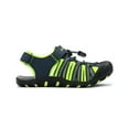 thumbnail image 3 of Dream Pairs Boys Girls Summer Athletic Sandals Kids Beach Walking Sandals 171111-K NAVY/NEON/GREEN Size 12 Little Kid, 3 of 6