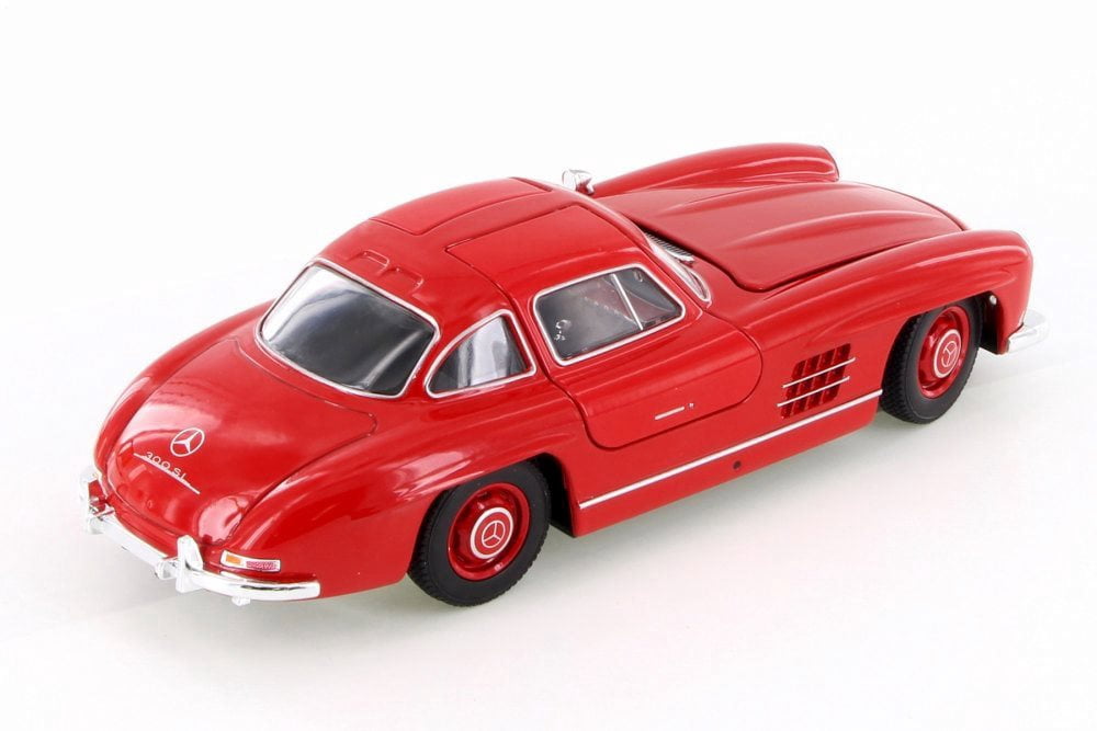 Mercedes-Benz 300SL, Red - Welly 24064/4D - 1/24 Scale Diecast Model Toy Car (Brand New but NO BOX)