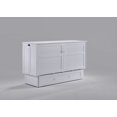thumbnail image 2 of Clover Queen Size Murphy Bed Cabinet with Storage & Charging Ports, 2 of 5