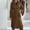 Coffee, variant on Olyvenn Women Wool Blend Pea Coat Stylish Notched Collar Double Breasted Outerwear Jacket Belted Office Work Coats Elegant Dress Coat Beige S