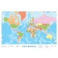 thumbnail image 1 of 2400-1271 - MAP OF THE WORLD POSTER 36X24 IN, 1 of 1