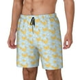 thumbnail image 2 of Haiem Roosters Mens Swim Trunks with Compression Liner 2 in 1 Swimming Shorts Stretch Swimwear Quick Dry,Board Shorts-XX-Large, 2 of 9