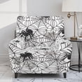 thumbnail image 2 of Xoenoiee Spider Web Pattern Stretch Recliner Slipcovers Halloween Decor Sofa Cover 4-Piece Lazy Boy Chair Covers Furniture Protector Recliner Chair Cover with Storage Pocket for Living Room, 2 of 7