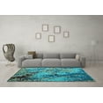 thumbnail image 3 of Ahgly Company Indoor Rectangle Abstract Light Blue Modern Area Rugs, 4' x 6', 3 of 4