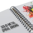 thumbnail image 4 of U.S. Art Supply 9" x 12" Mixed Media Paper Pad Sketchbook, 2 Pack, 60 Sheets, 98 lb (160 gsm) - Spiral-Bound, Perforated, Acid-Free - Artist Sketching, Drawing, Painting Watercolor, Acrylic, Wet & Dry, 4 of 5
