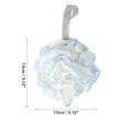 thumbnail image 4 of Unique Bargains 1 Pc Durable Bath Shower Loofah Sponge Body Puffs for Bathroom Light Blue, 4 of 7