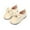 Beige, variant on FAOWME Fashion Autumn Girls Casual Shoes Flat Light Hook Loop Solid Color Bow Simple Style Beige 15-18 Months