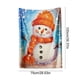 thumbnail image 3 of Hogar y cocina, Decoración del hogar, Manta de franela de doble cara con estampado de muñeco de nieve navideño, cómoda y suave, ideal para dormitorio, sofá y decoración navideña., 3 of 6